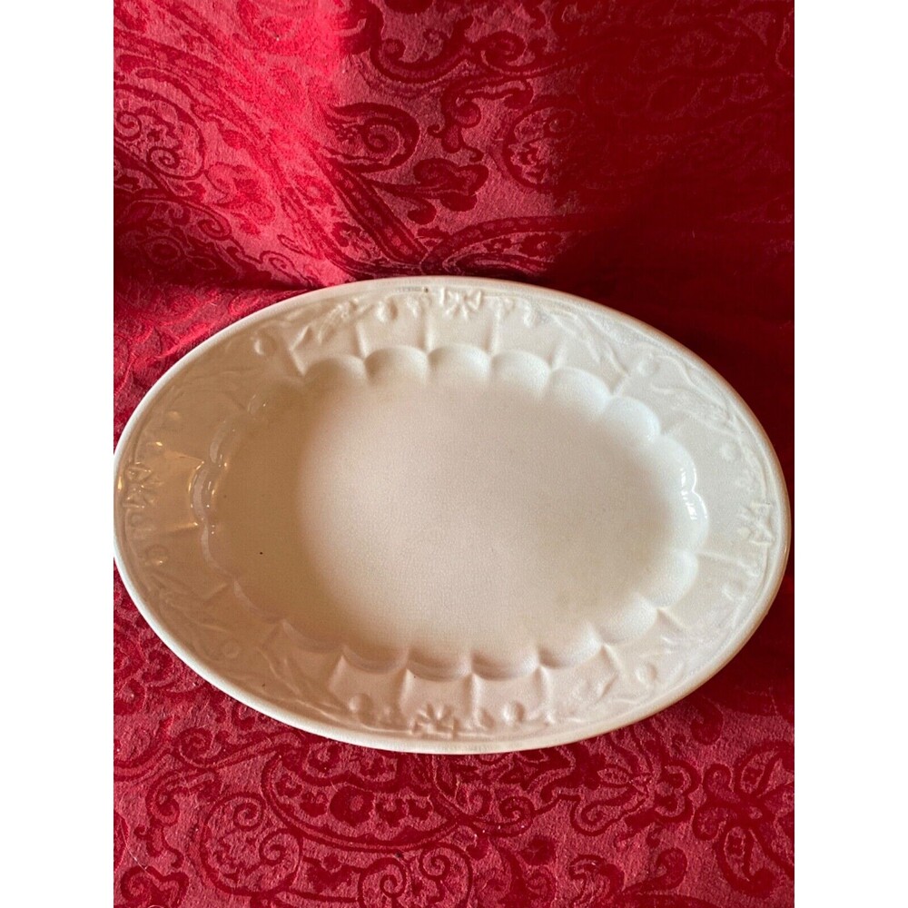 Turner and Tomkinson Thistle and Bow White Ironstone Platter